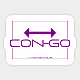 Con-Go Logo Purple Sticker